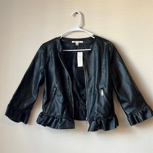 Faux Leather Jacket